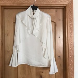 Tahari silk shirt size small